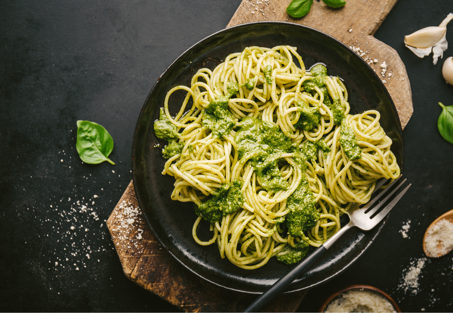 Pasta mit Champignon-Trüffel-Pesto