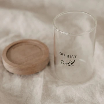 Mini Vorratsglas Du bist toll schwarz