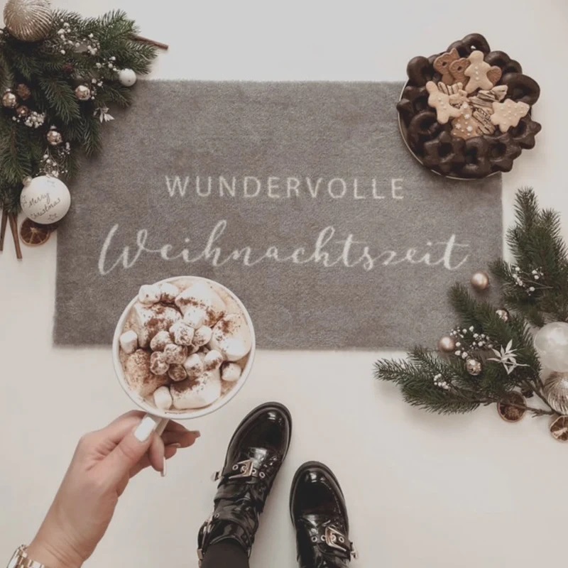 Waschbare Fußmatte Weihnachtszeit 75 x 45