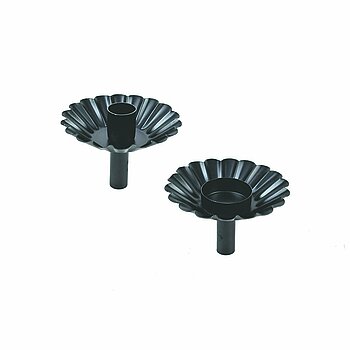 Kerzenhalter Candle holder bottle sunflower black