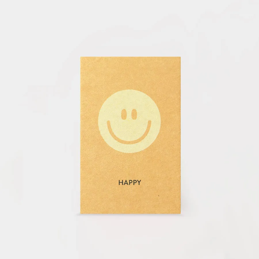 SMILEY GELB MINIKARTE