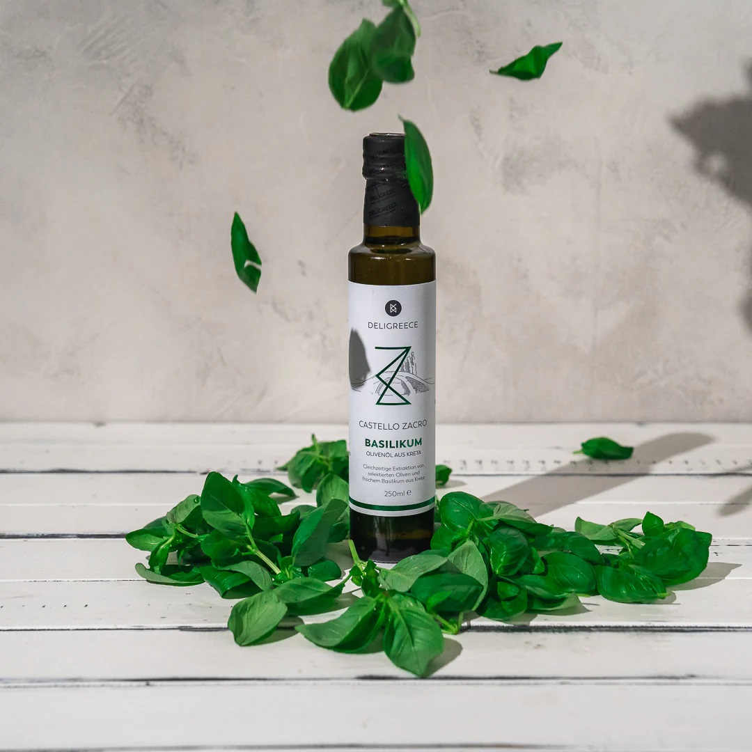 Castello Zacro Basilikum Gewürzolivenöl 250ml