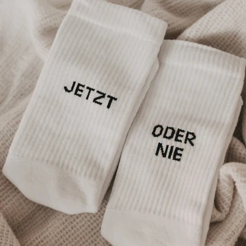 Socken weiß Jetzt oder nie L (43-46)