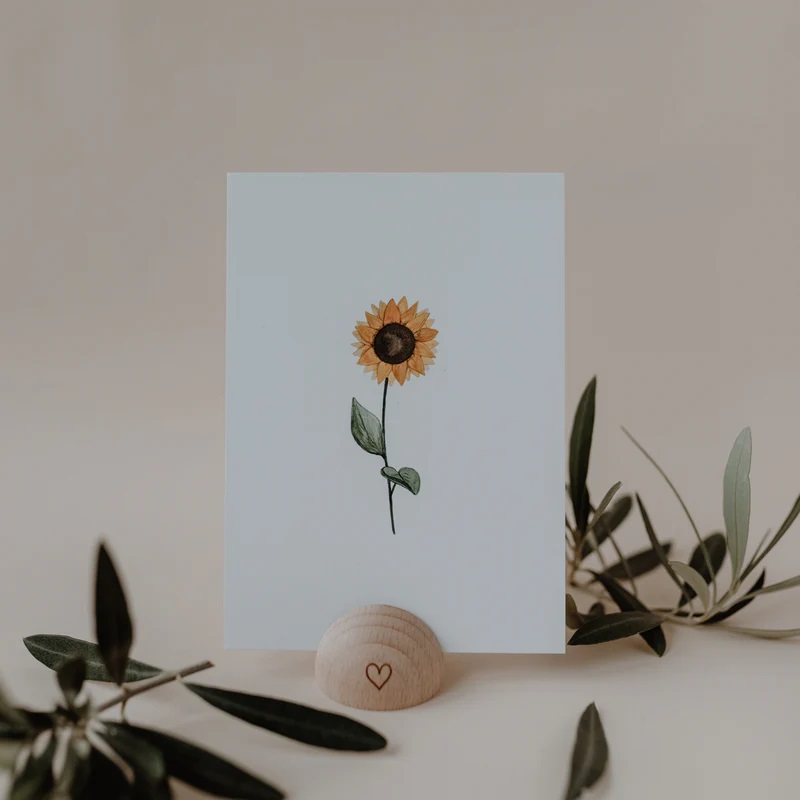 Aquarellkarte Sunflower