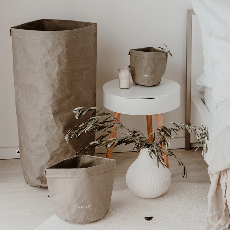 Paperbag 2er Set grau