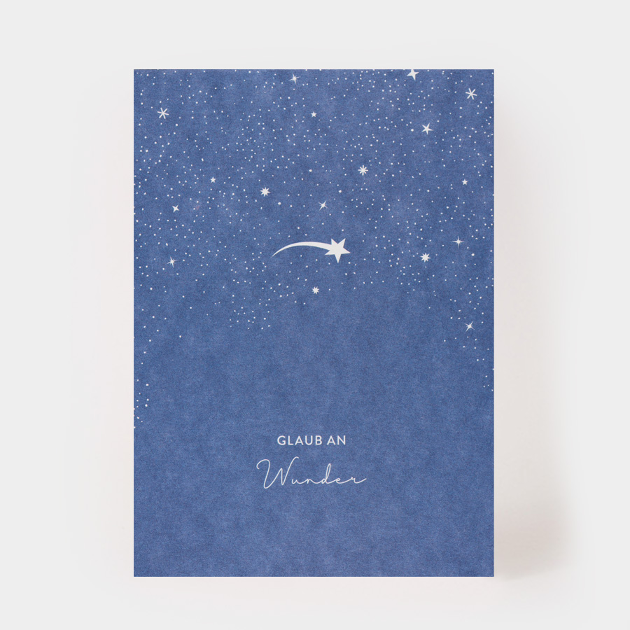 Postkarte Glaub an Wunder