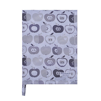 Geschirrtuch Tea Towel Retro apples grey