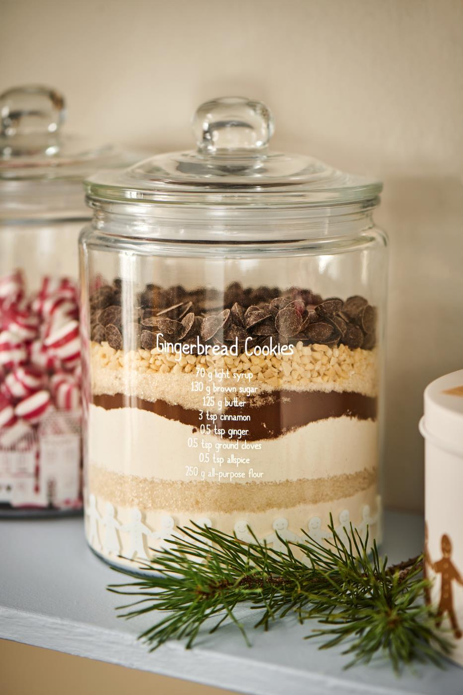 Glaskrug Lebkuchenpärchen und Rezept 1900 ml
