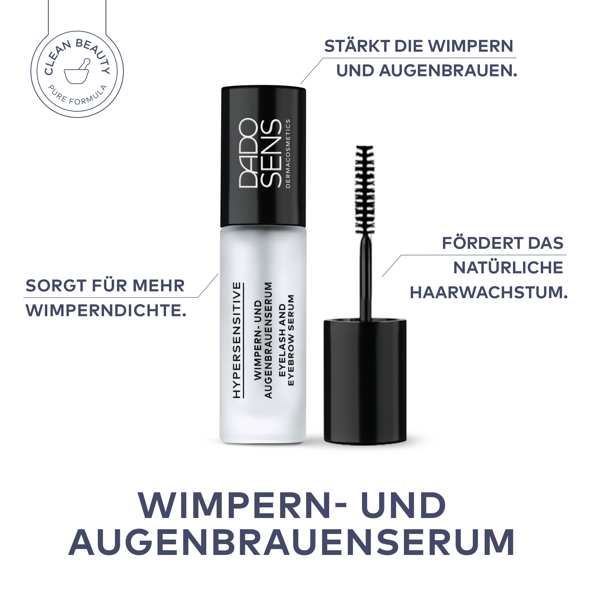Hypersensitive Wimpern- und Augenbrauenserum