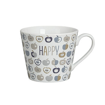 Cup Happy apples blue
