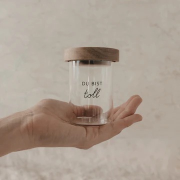 Mini Vorratsglas Du bist toll schwarz