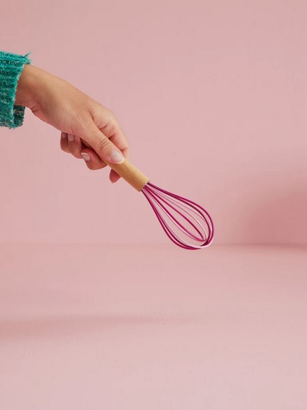 Schneebesen Silicone Whisk rosa