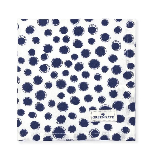Stoffserviette Tippa blau