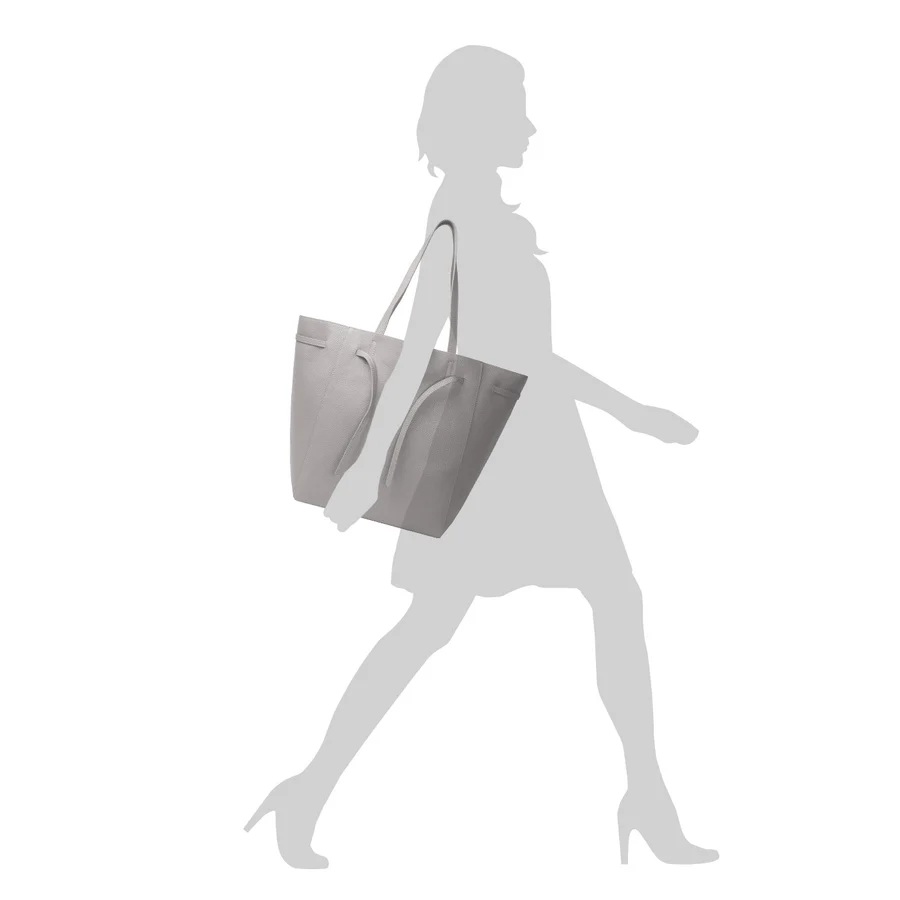 Shopper Raw burgundy