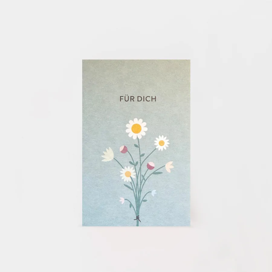 FÜR DICH BLUMEN MINIKARTE
