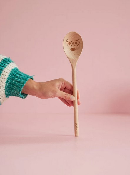 Wooden Cooking Spoon Augen auf Kochlöffel