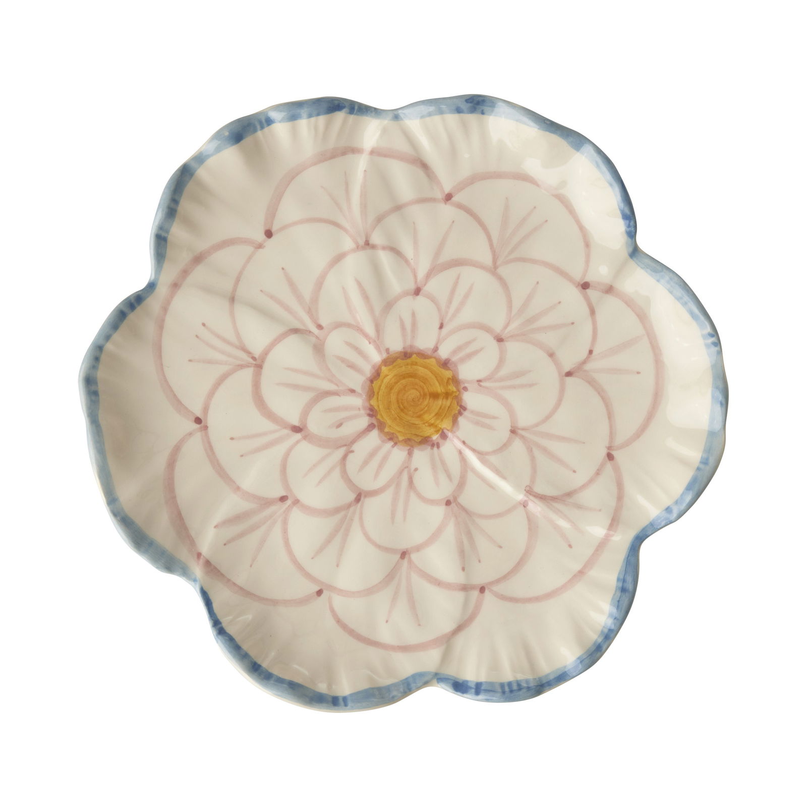 Blume Keramik Beilagenteller - Lavendel