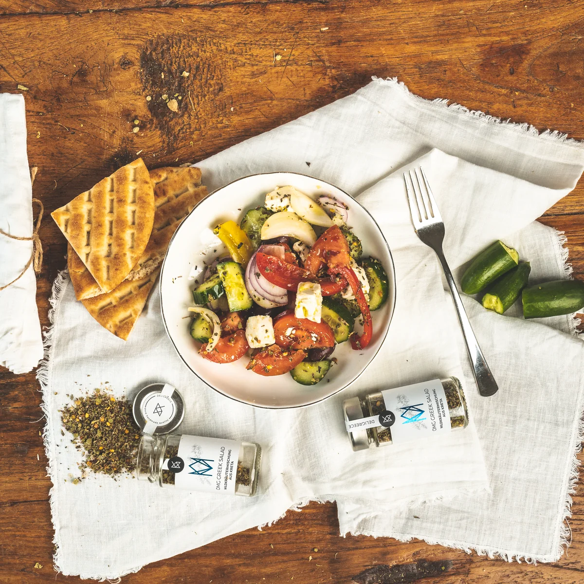 Griechischer Bauernsalat mit Oliven