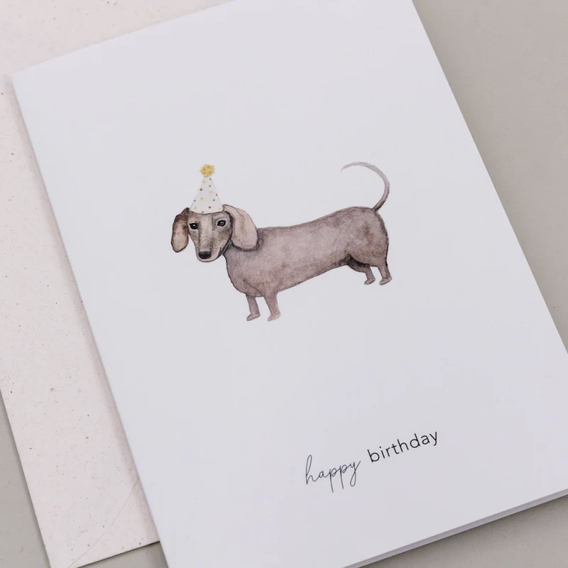 Klappkarte Geburtstagsdackel