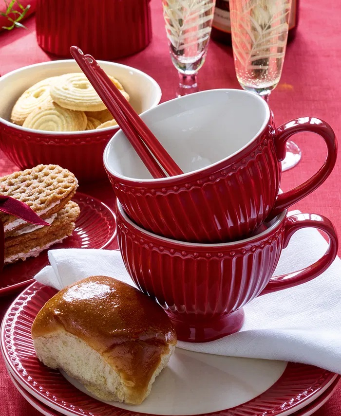 Teetasse Alice weinrot - Teacup Alice claret red