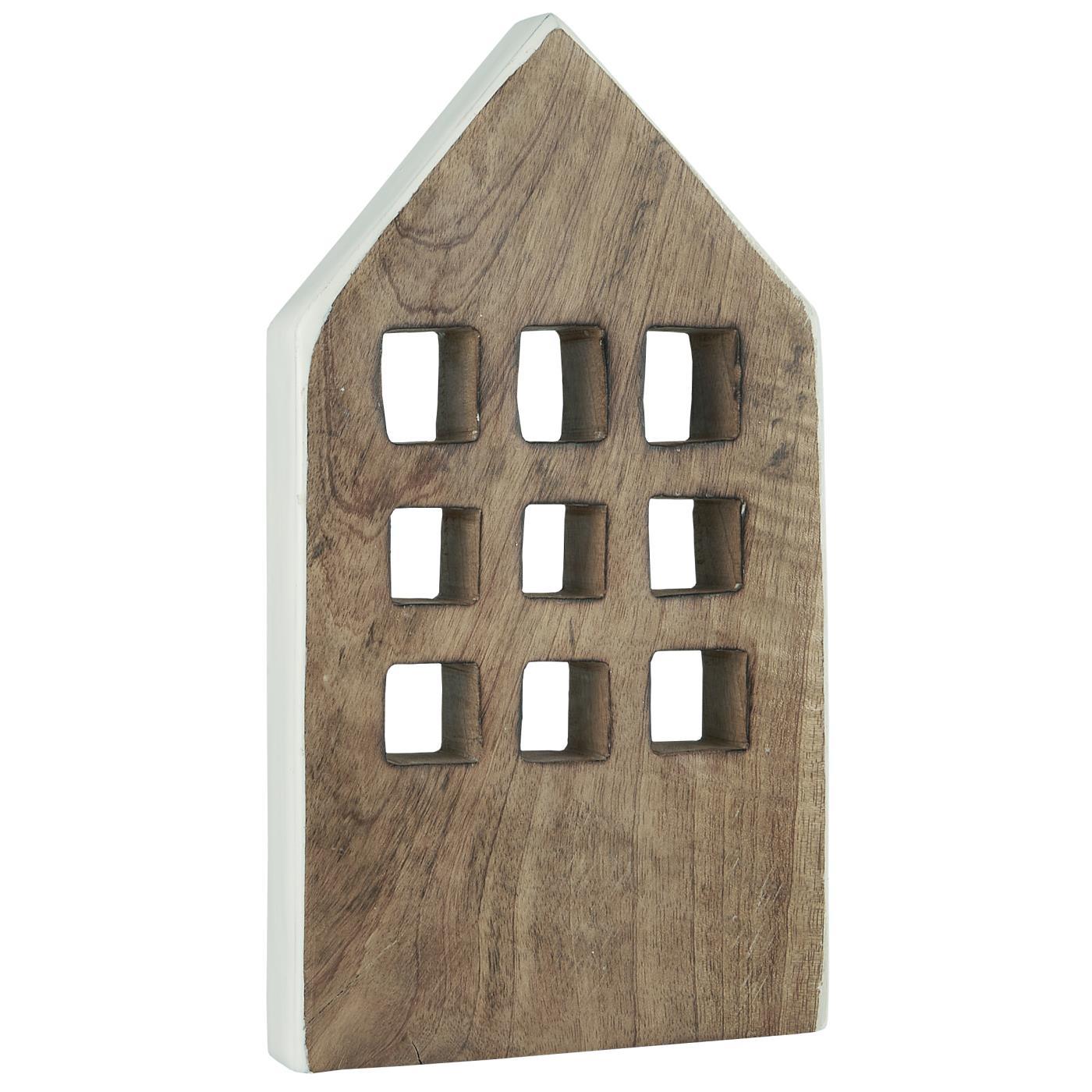 Haus stehend mit 9 Fenstern weisse Seiten