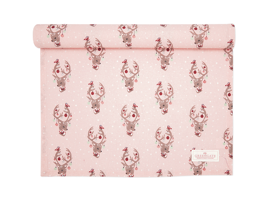 Table runner Dina pale pink