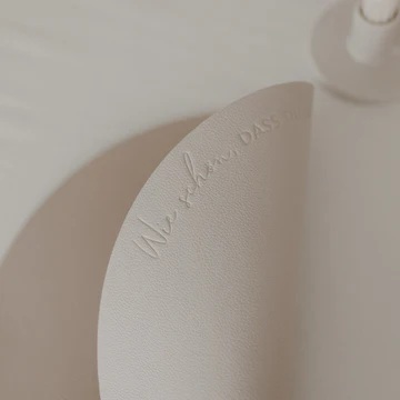 Wendbares Platzset Wie schön creme