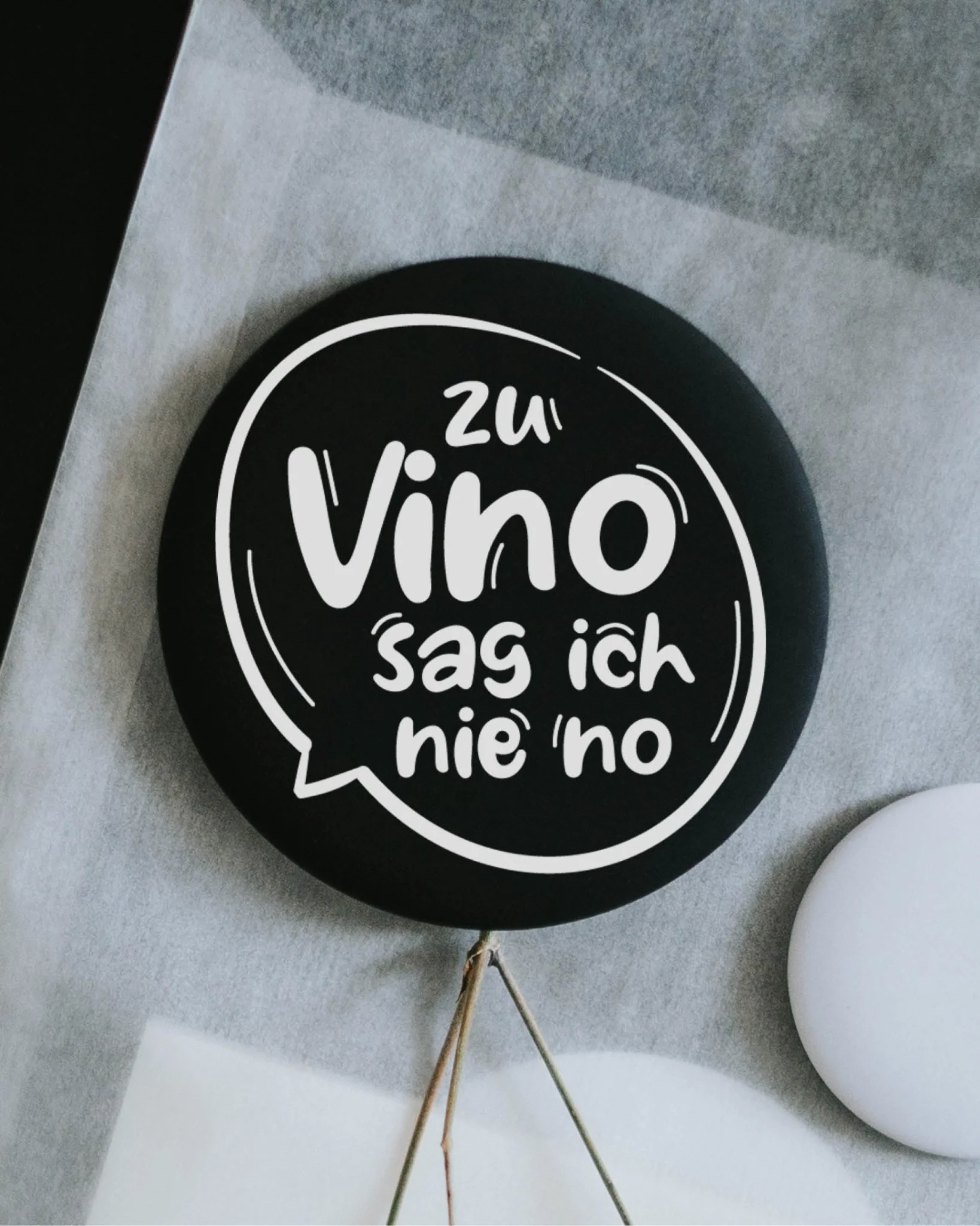 Magnet "Vino nie no" groß