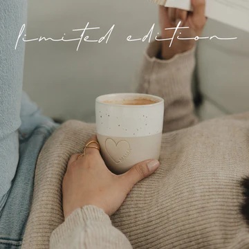 Limitierter Becher großes Herz Mama