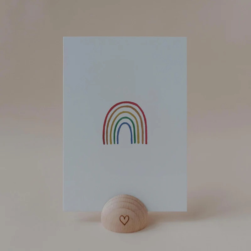 Aquarellkarte Rainbow