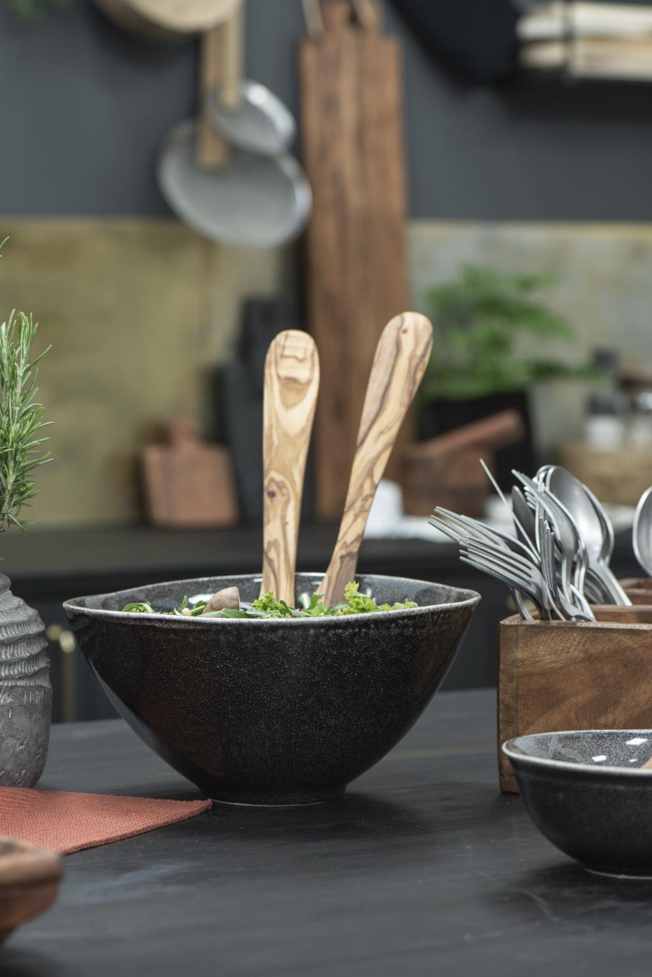 Salatbesteck Olivia UNIKA Olivenholz