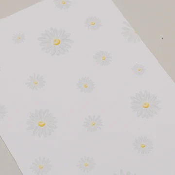 Aquarellkarte Daisies