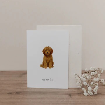 Klappkarte Hund