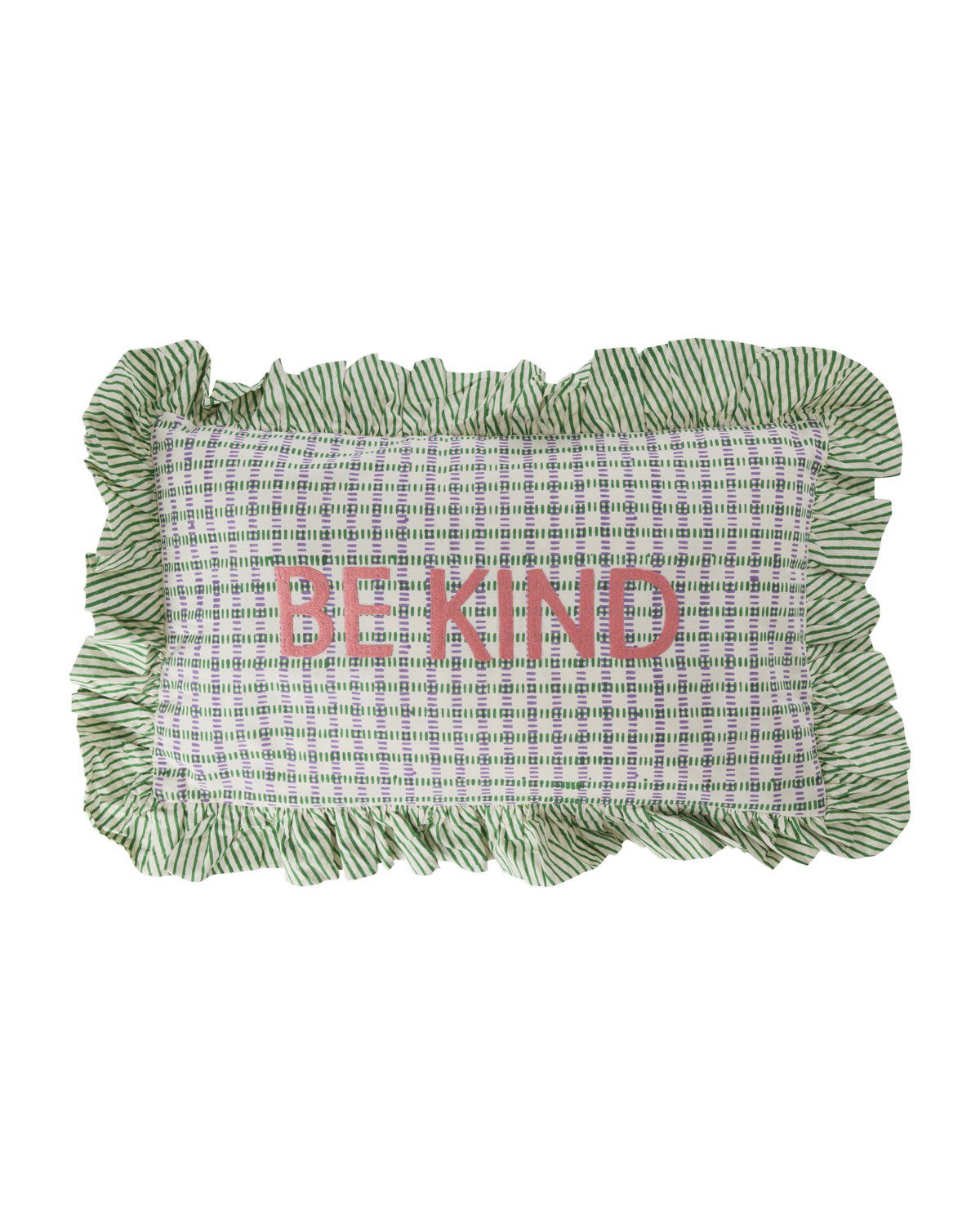 Baumwoll Kissen - Hellgrün - Be Kind
