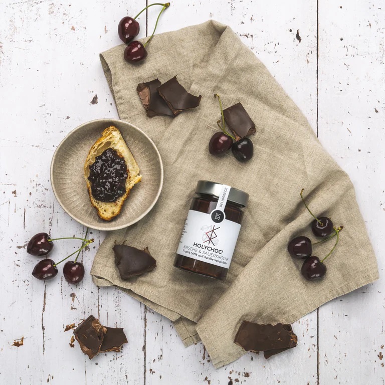HolyChoc Kirsche-Sauerkirsche Schokoladencreme 240g