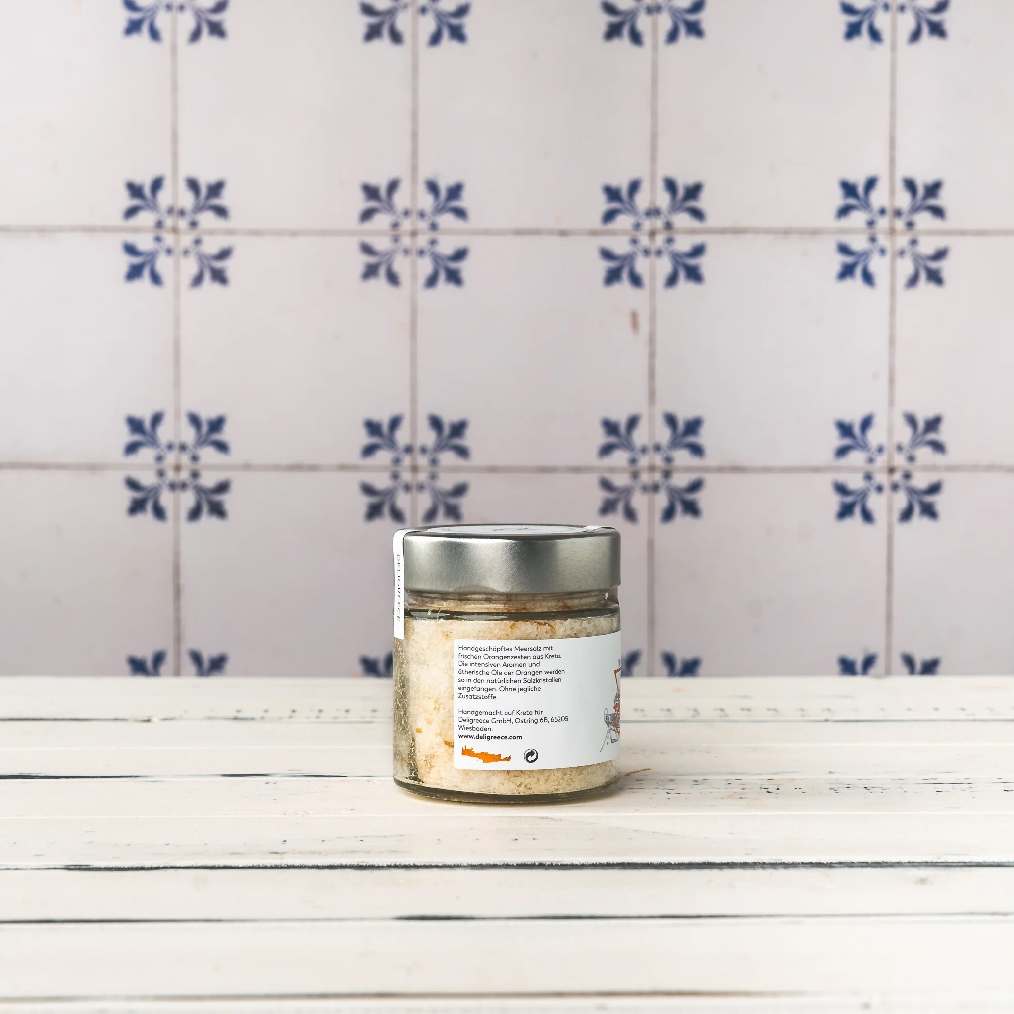 Fleur de Sel handgeschöpft mit Orangenzesten 160g