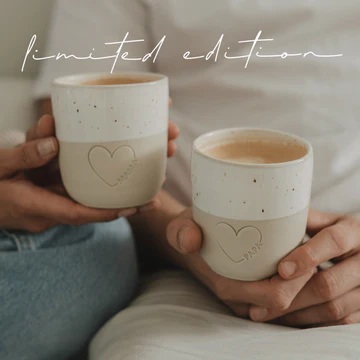 Limitierter Becher großes Herz Papa