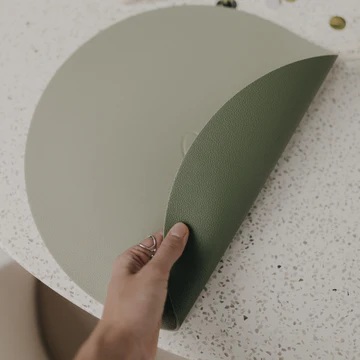 Wendbares Platzset Herz grün