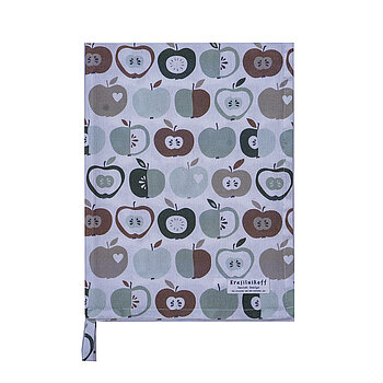Geschirrtuch Tea Towel Retro apples green