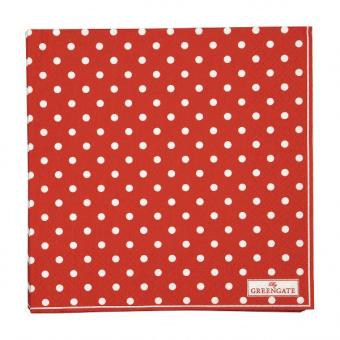 Paper Napkin Spot red large 20pcs