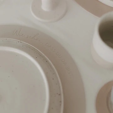 Wendbares Platzset Wie schön creme