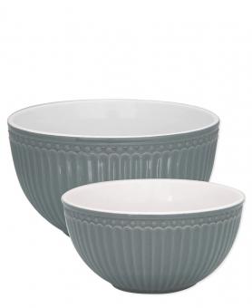 Serving bowl Alice stone grey set of 2