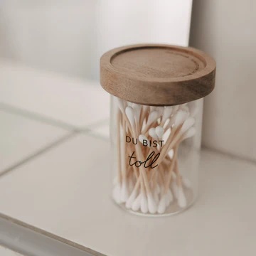 Mini Vorratsglas Du bist toll schwarz