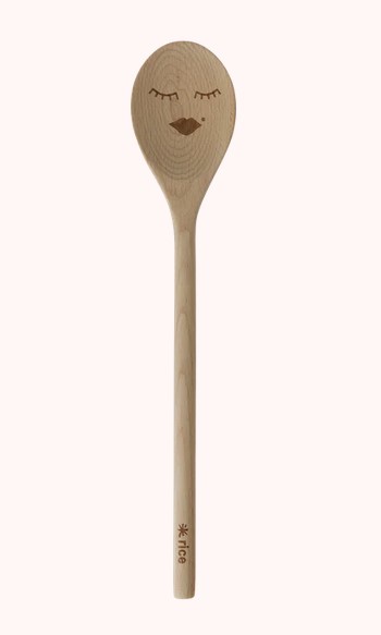 Wooden Cooking Spoon Augen zu Kochlöffel