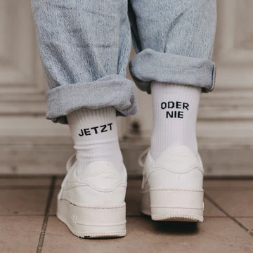 Socken weiß Jetzt oder nie L (43-46)