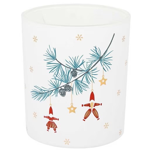 Candle holder Juana white small