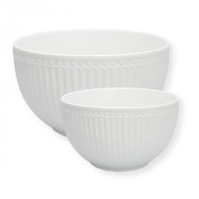 Greengate Serving bowl Alice white set of 2 