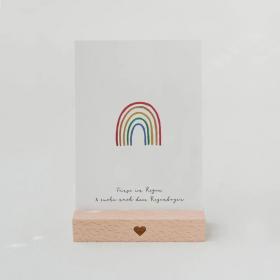 Glückwunschkarte Regenbogen 